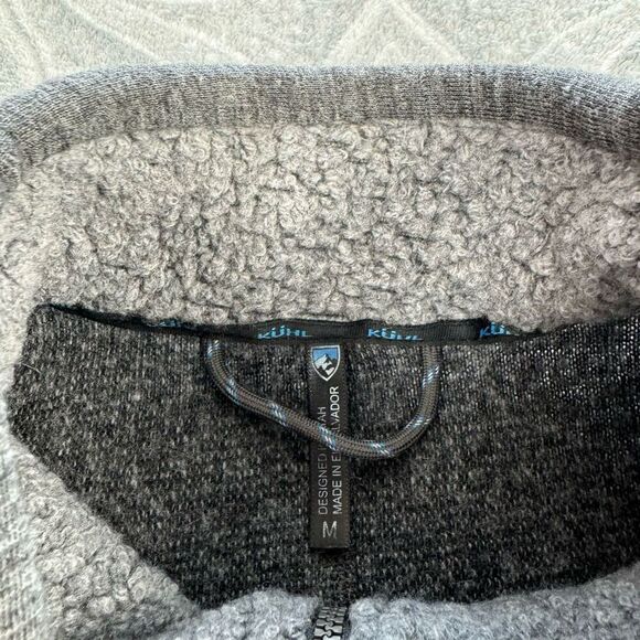 Womens Kuhl Kozet Gray Wool Blend Sherpa Long Sleeve Jacket - Picture 3 of 3